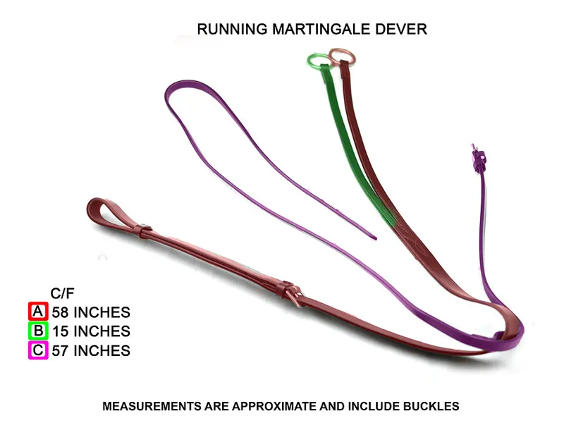 Dever Ascot Running Martingale Brown-3